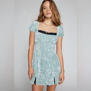 Kimchi Blue Velvet Mini Princesses Dress